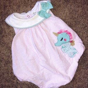 Seahorse bubble onesie